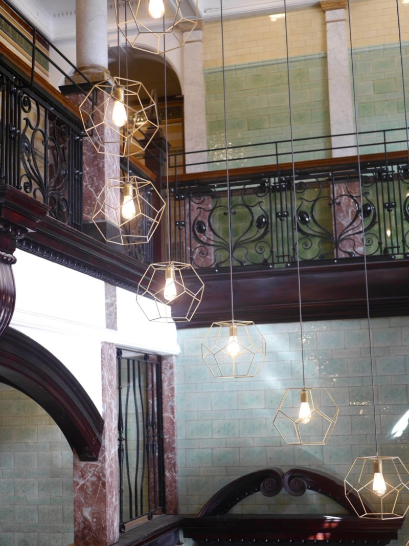 Roomzzz Manchester Corn Exchange Interior and Stairway