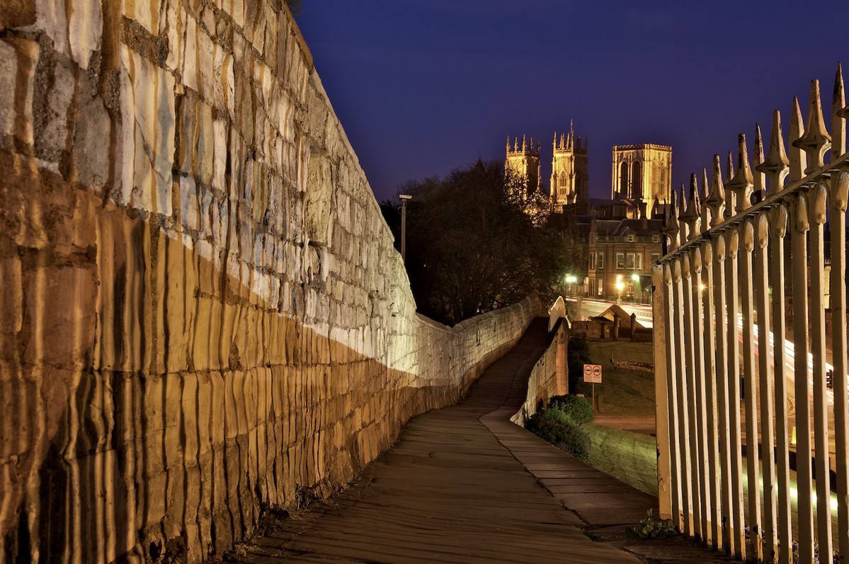 York, England reputed to be the most haunted city in the world. , York is famed for its city walls, the longest and most complete in England, first built by the Romans, the vastly expanded by the Normans. Finally preserved from destruction during the Victorian era, today they are a major tourist attraction.